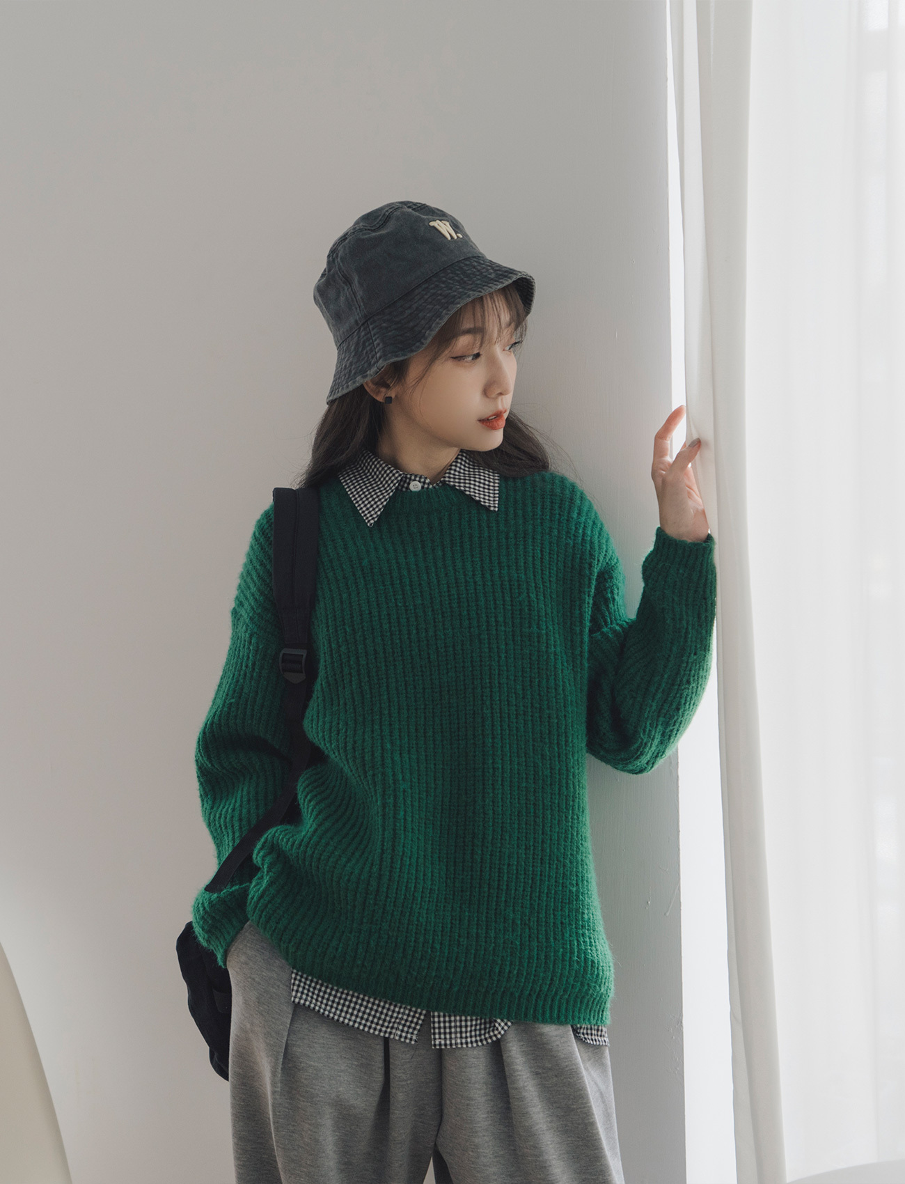 無印粗針織毛衣