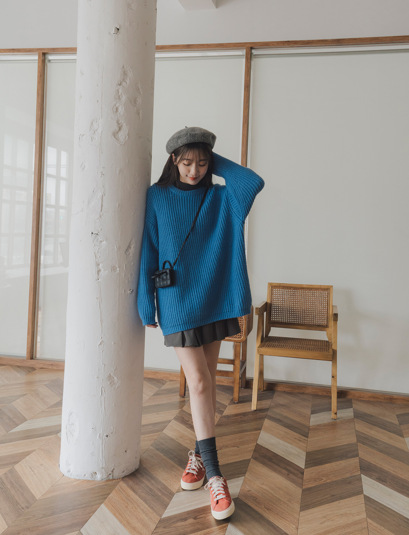 無印粗針織毛衣