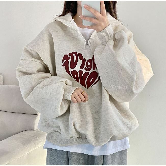 扭曲愛心POLO領大學T