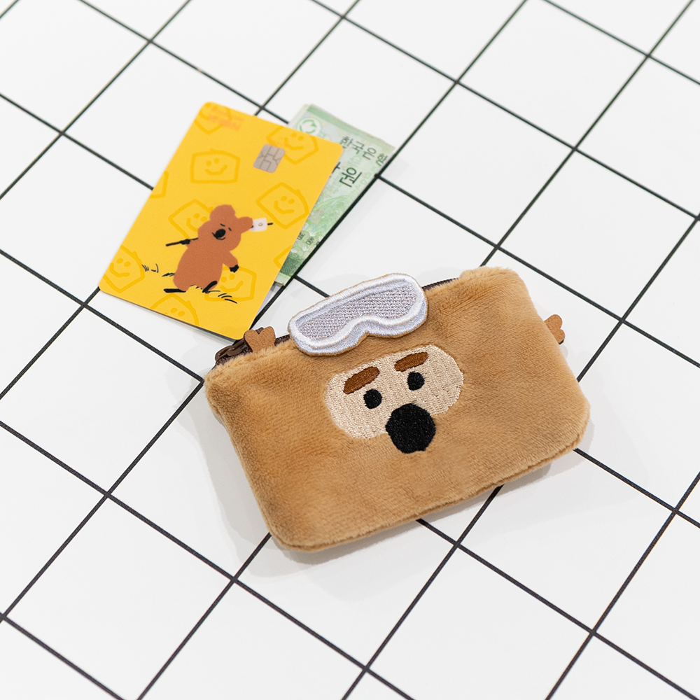 【Dinotaeng】Quokka in School Card Holder 絨毛收納包 (3款)