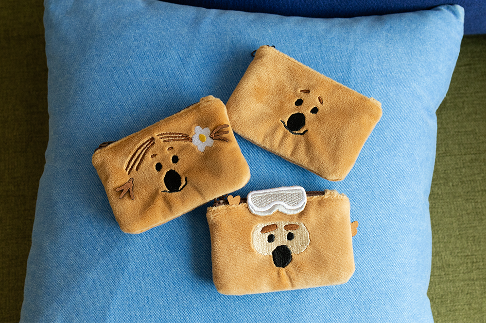 【Dinotaeng】Quokka in School Card Holder 絨毛收納包 (3款)