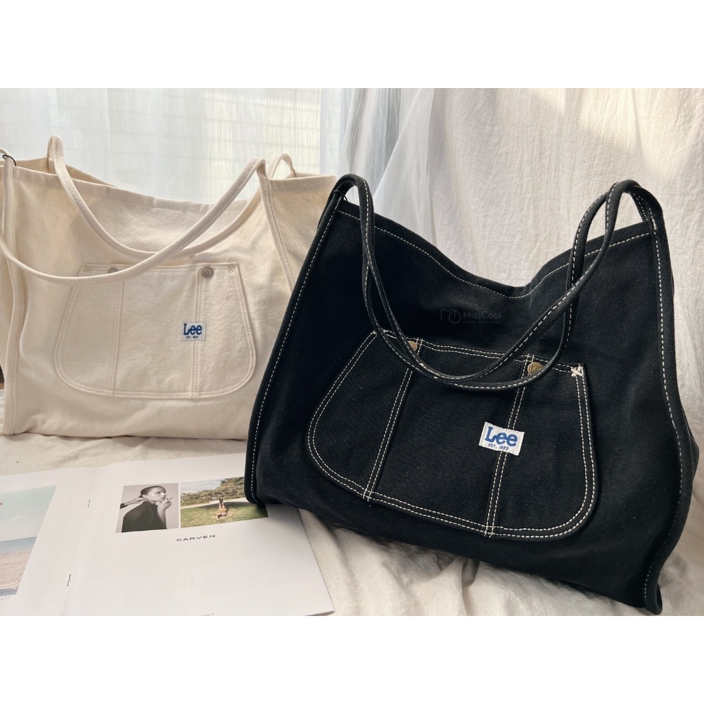 LEE車線帆布包(大容量)