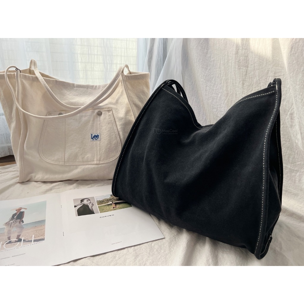 LEE車線帆布包(大容量)