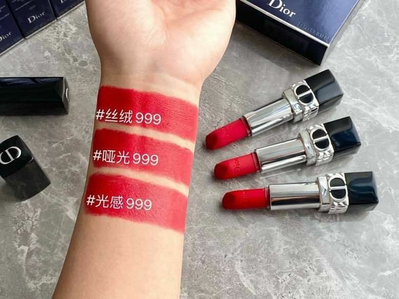 Dior 新版藍金口紅999三件套(正裝3.5gx3)