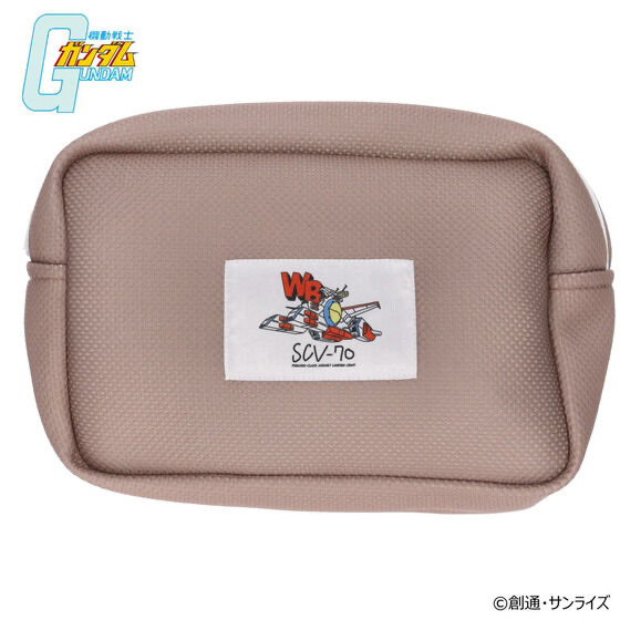 236167 Pbandai 預訂2025/12月 機動戦士ガンダム　ホワイトベース/ミデア　ゆる手書き風デザイン　洗濯ネットポーチ