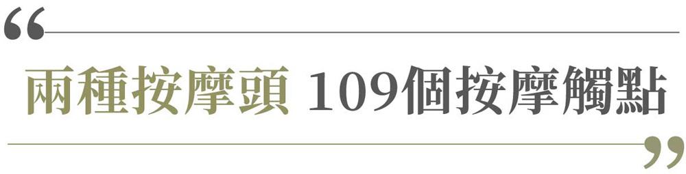 66兩種按摩頭 109個按摩觸點