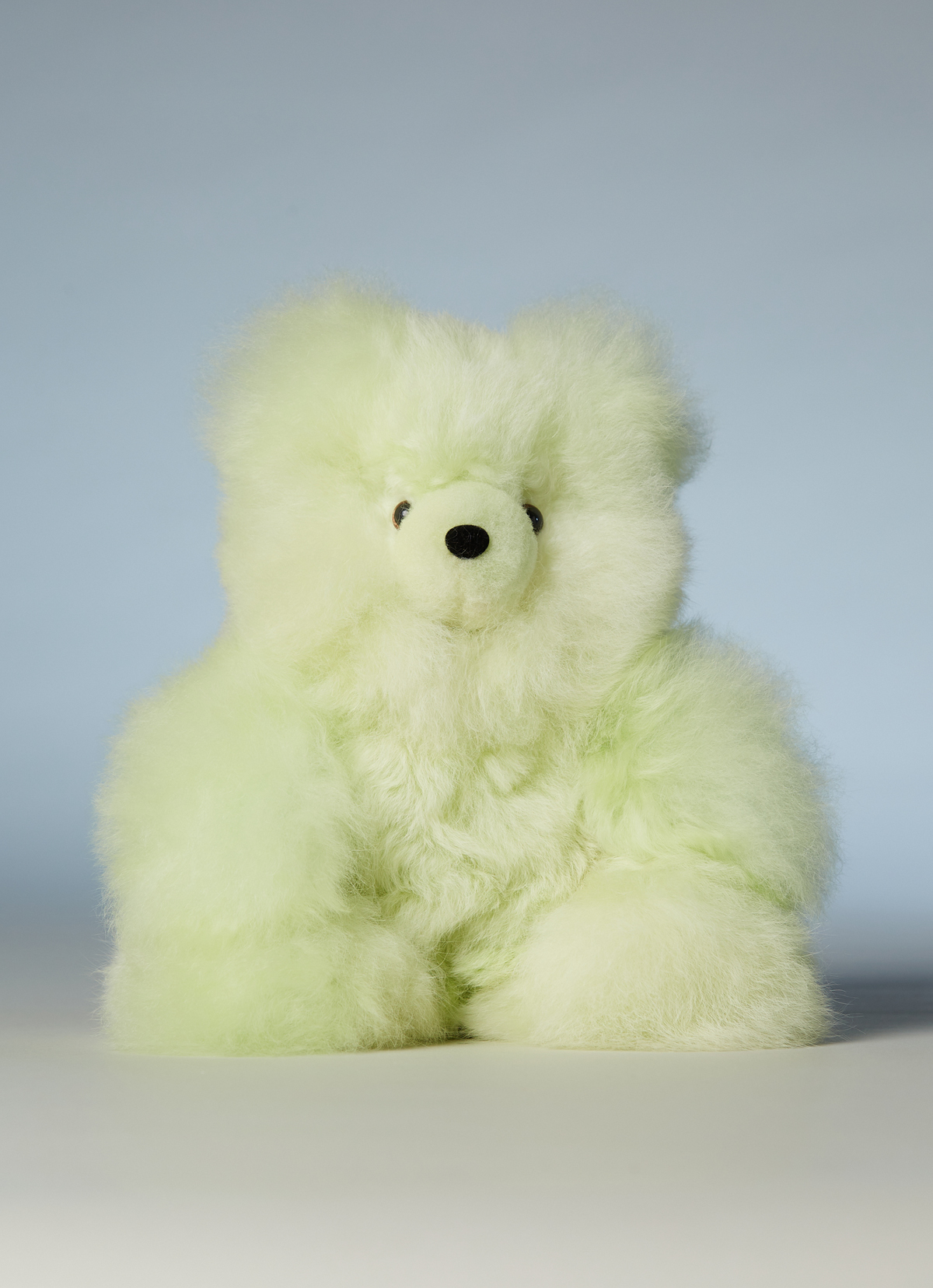 ST.MALO秘魯工匠手工天然羊駝毛泰迪熊小熊軟糖25CM-2482GB-青蘋果