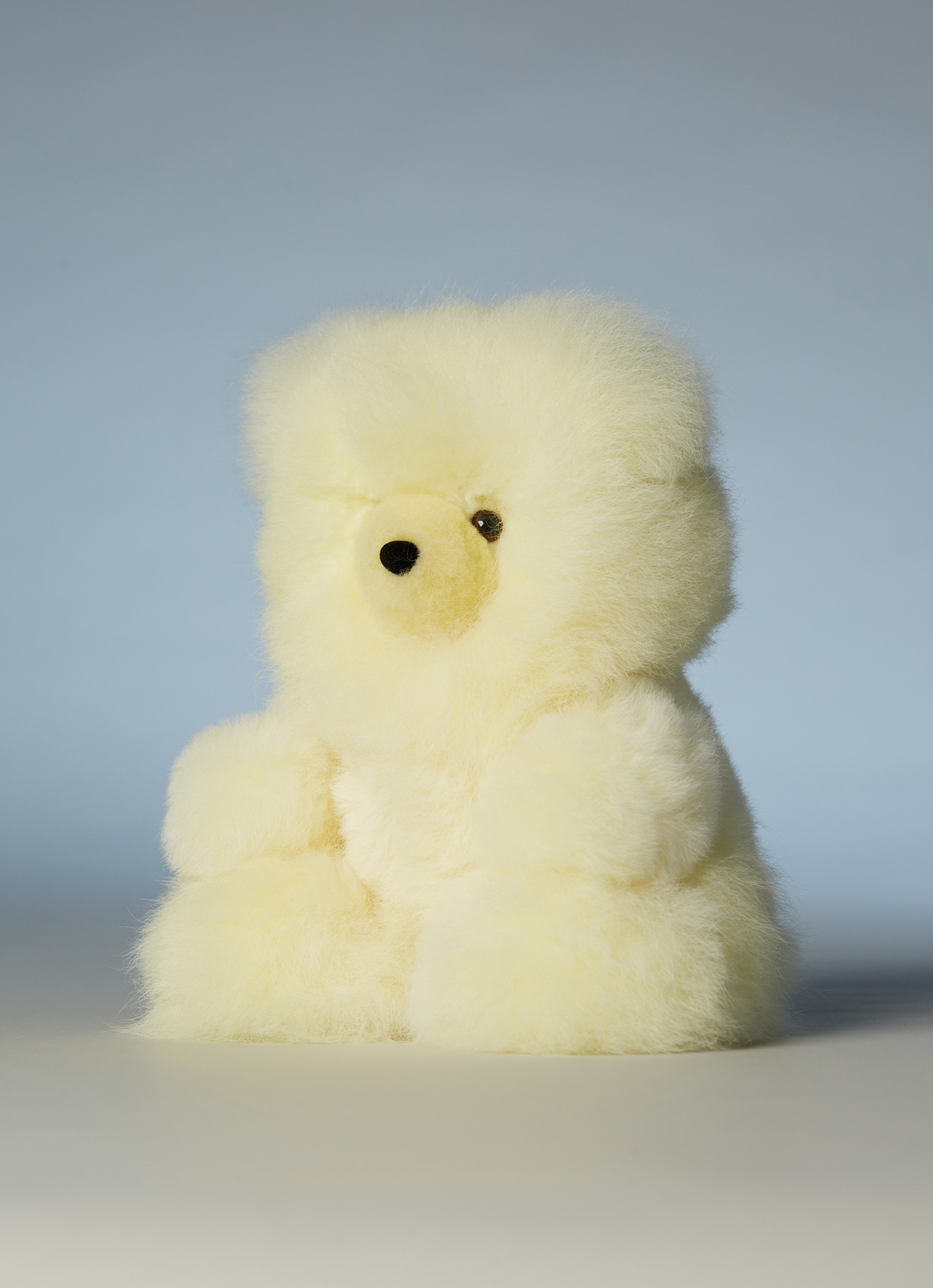 ST.MALO秘魯工匠手工天然羊駝毛泰迪熊小熊軟糖25CM-2482GB-檸檬