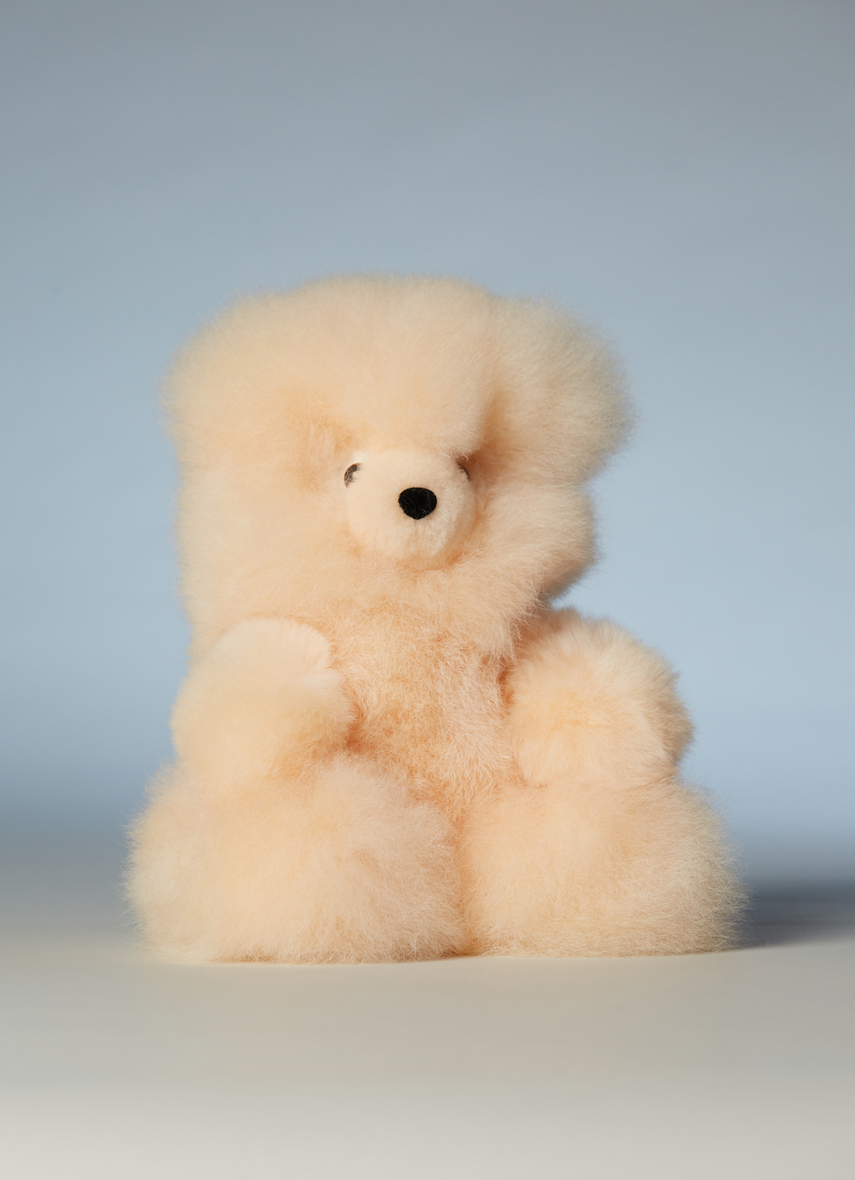 ST.MALO秘魯工匠手工天然羊駝毛泰迪熊小熊軟糖25CM-2482GB-橘子