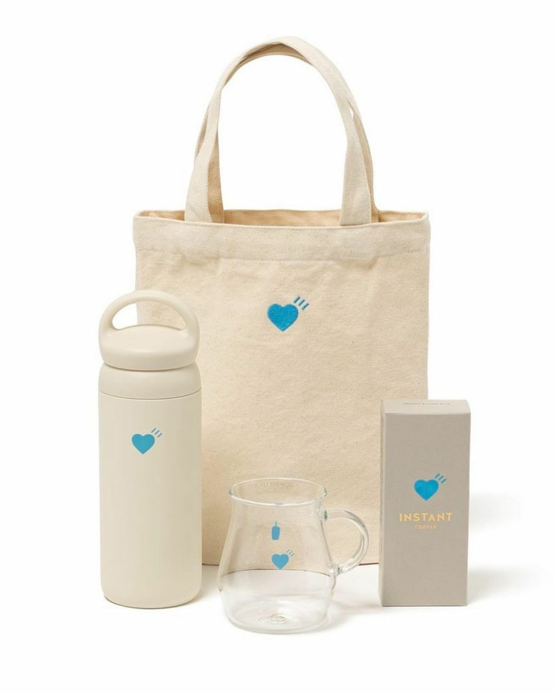 現貨┃HUMAN MADE x BLUE BOTTLE TOTE BAG 藍瓶 聯名款 玻璃杯 保溫瓶 帆布包