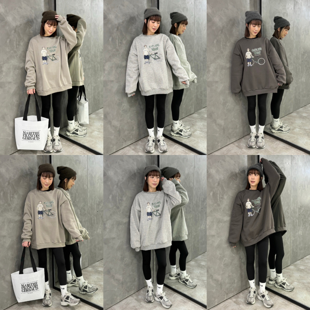 6213 CYCLING TOUR 大學T