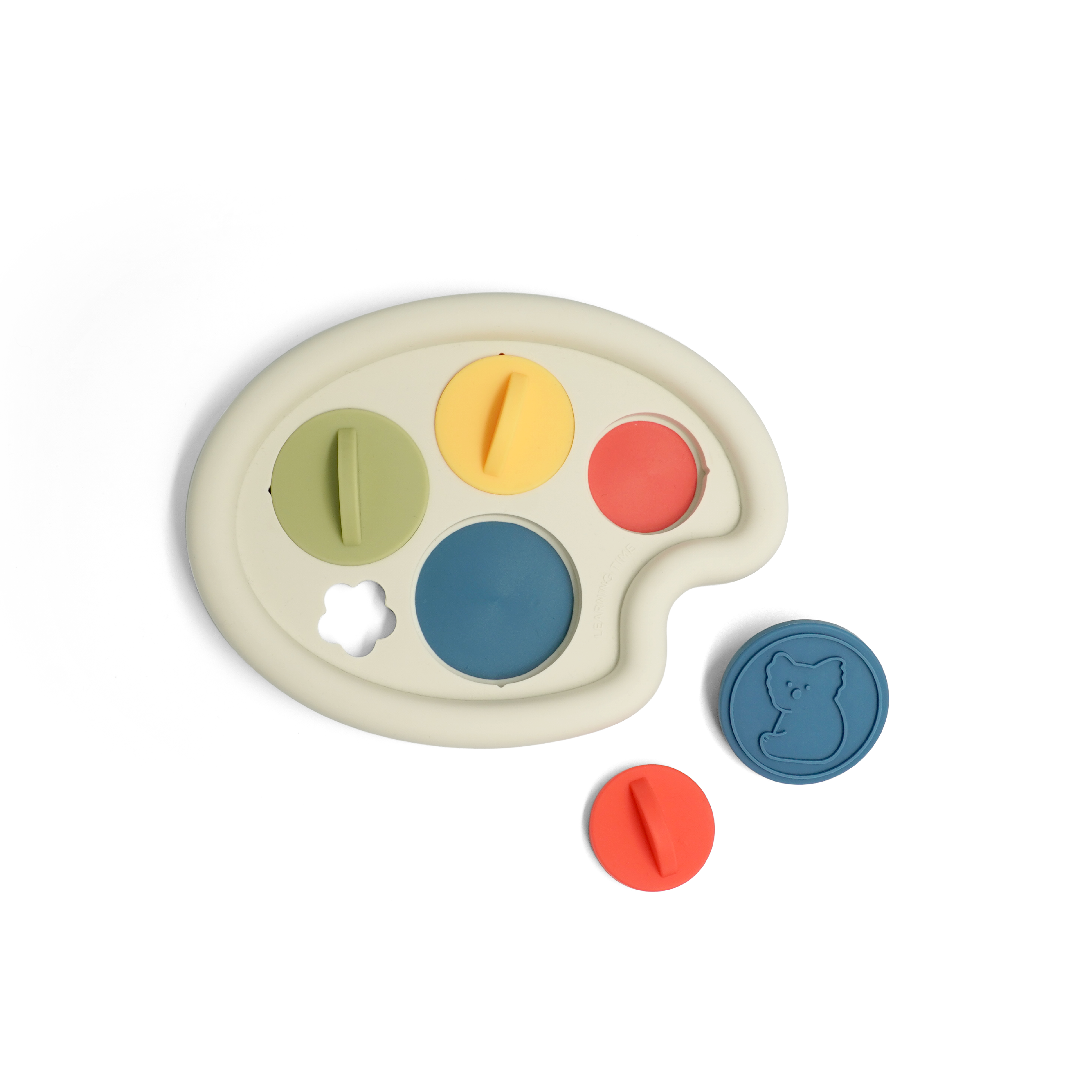 Learning Time Paint Palette Puzzle