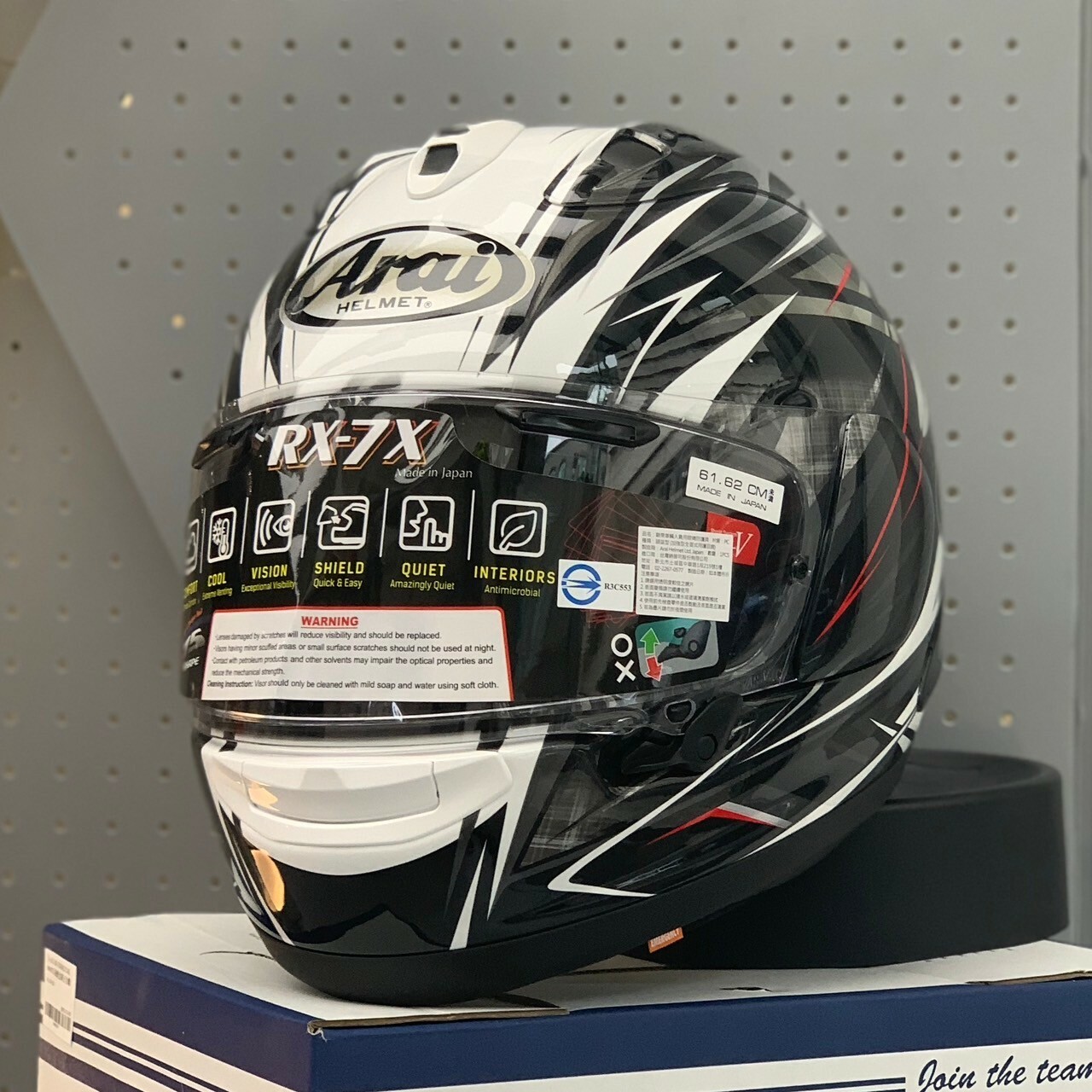 Arai RX-7X ステートメント白　M 楽天市場】Arai アライ RX-7X [アールエックス セブンエックス 白