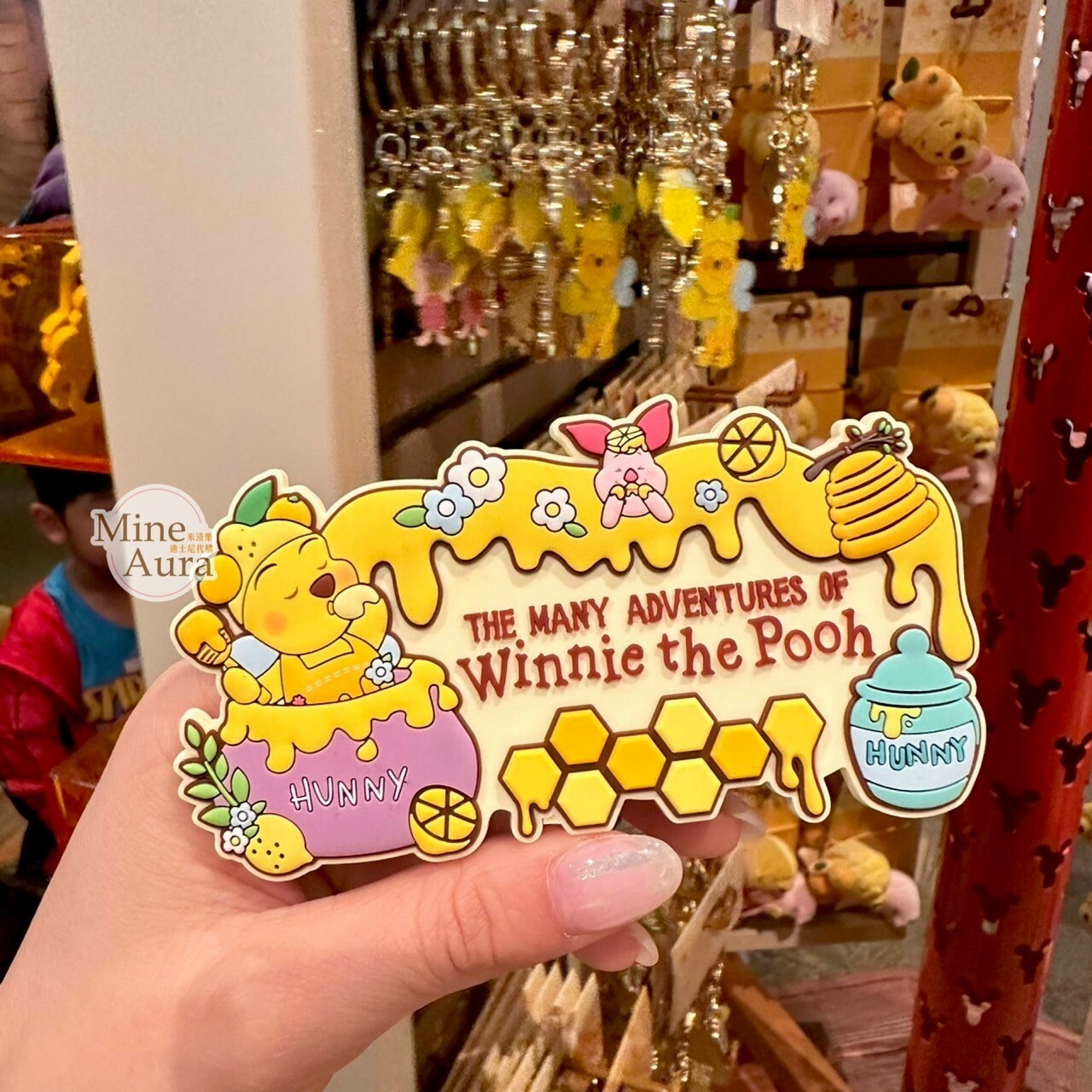 春日系列 小熊維尼 Winnie the Pooh 小豬 皮傑 piglet 造型 磁鐵 -香港迪士尼樂園