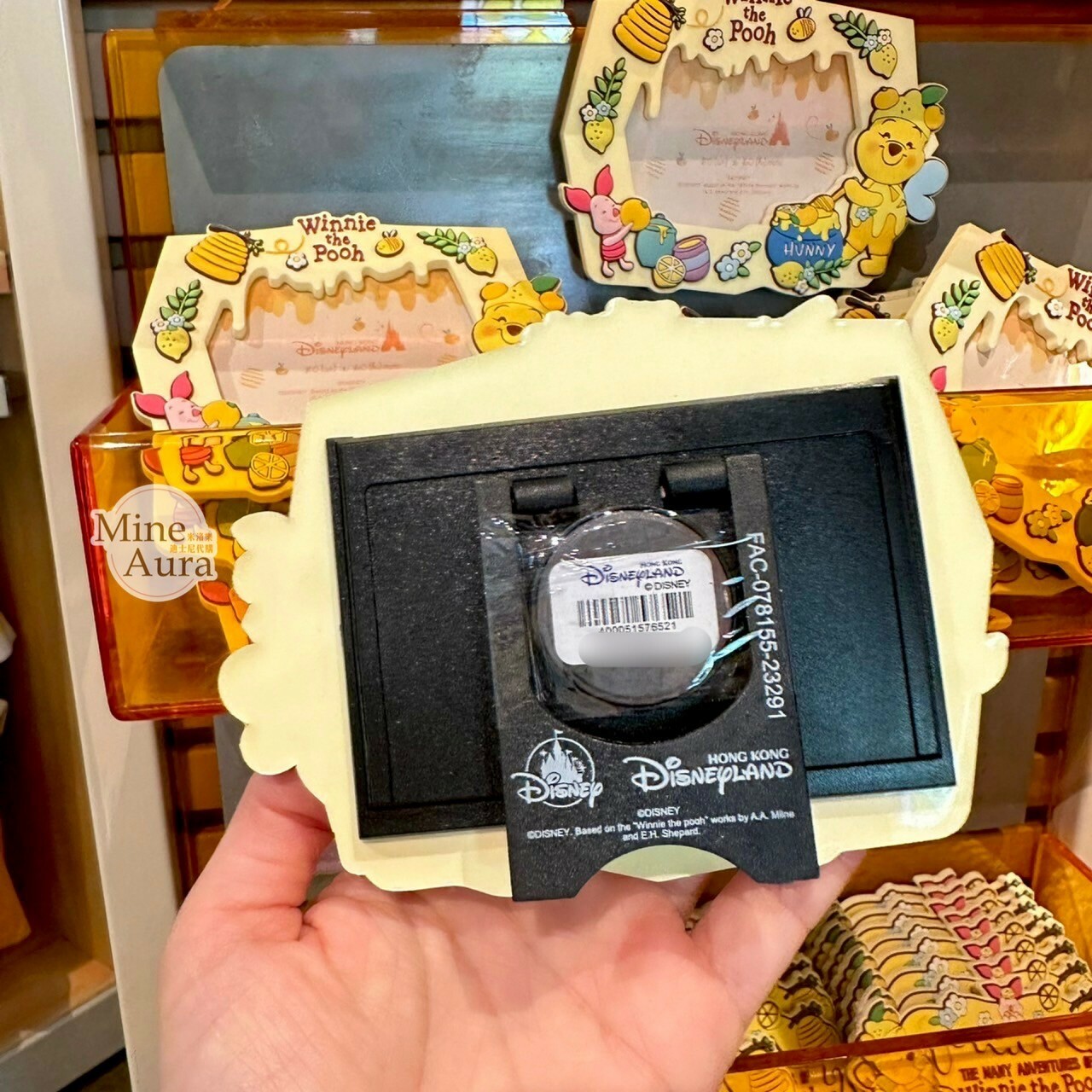 春日系列 小熊維尼 Winnie the Pooh 小豬 皮傑 piglet 造型 磁鐵 相框 -香港迪士尼樂園
