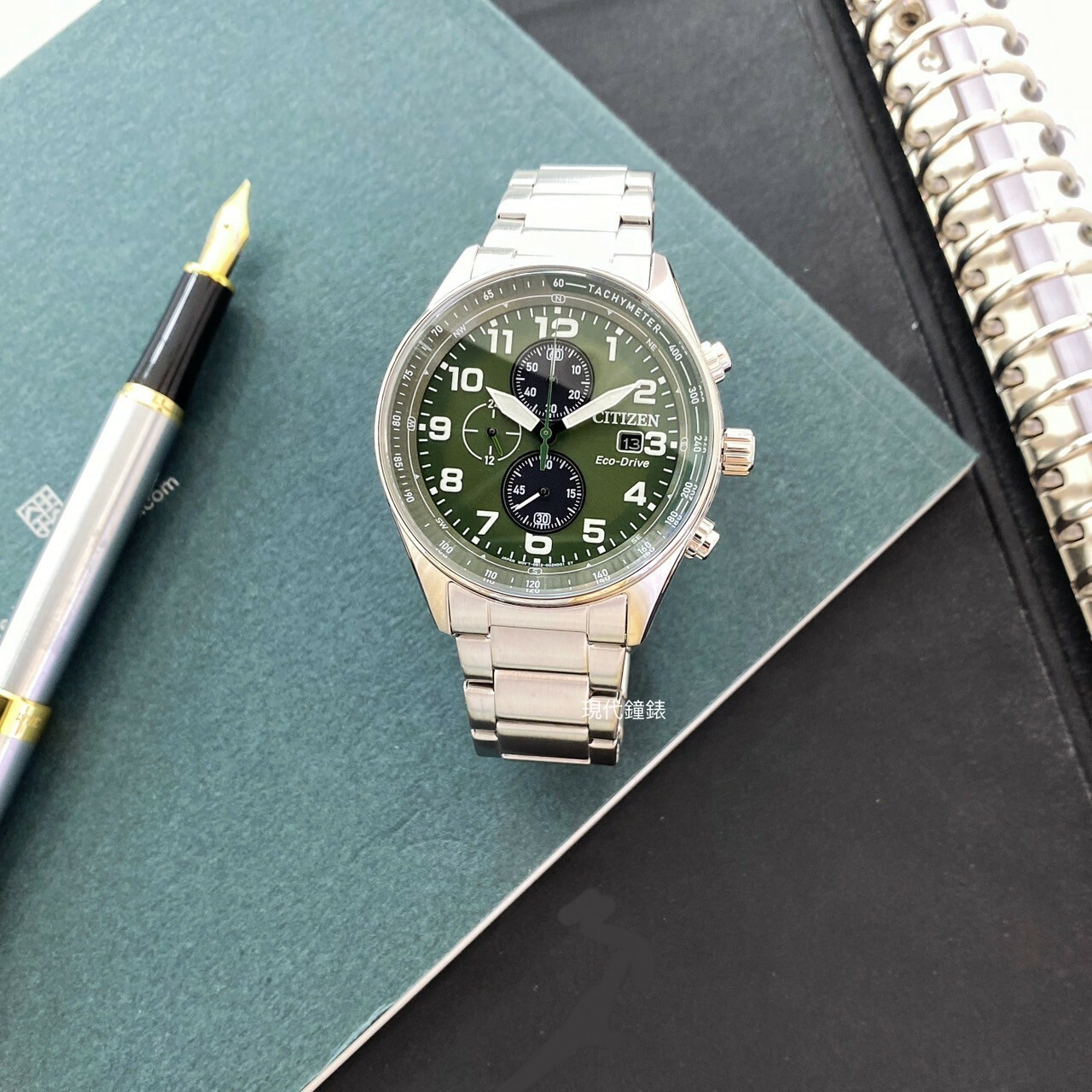 【CITIZEN 星辰】軍風飛行錶 光動能三眼計時錶CA0770-72X 43mm 現代鐘錶