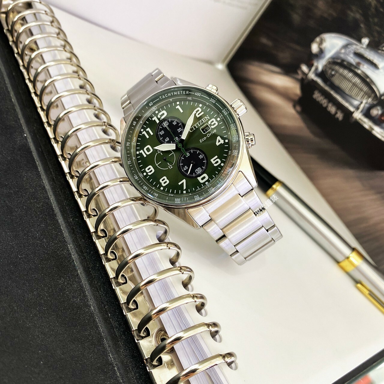 【CITIZEN 星辰】軍風飛行錶 光動能三眼計時錶CA0770-72X 43mm 現代鐘錶