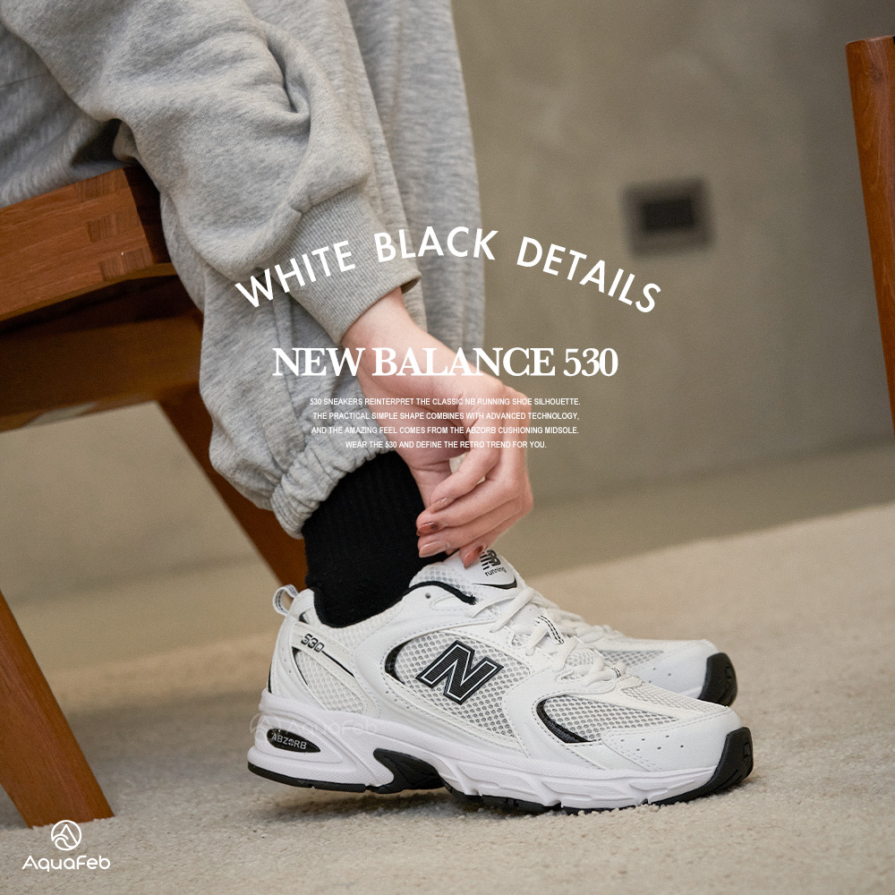 New Balance NB 530 男女鞋 白色 網布 透氣 休閒鞋 MR530EWB