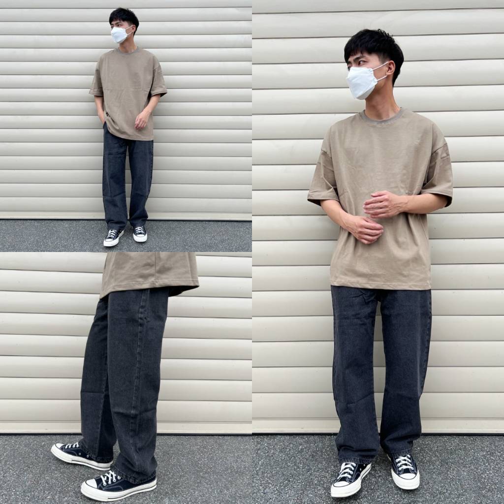 0001寬鬆直筒牛仔褲