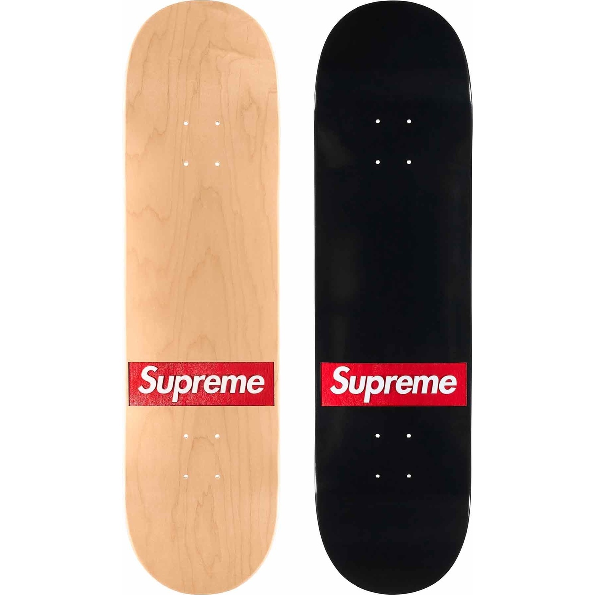 SUPREME SS24 ROUTED BOX LOGO SKATEBOARD