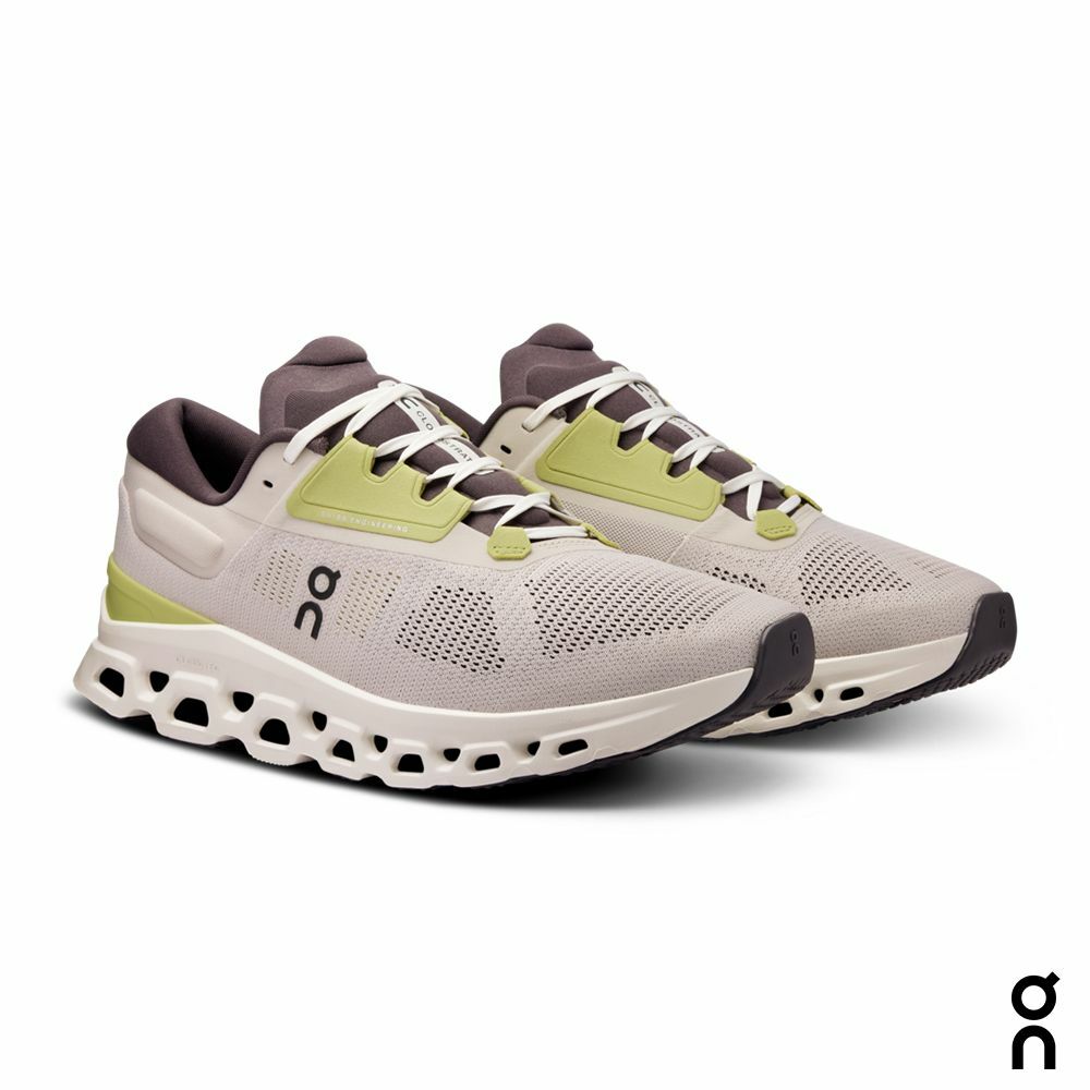 【On】女 路跑鞋 Cloudstratus 3 珍珠粉/象牙白 / ON3WD30122143
