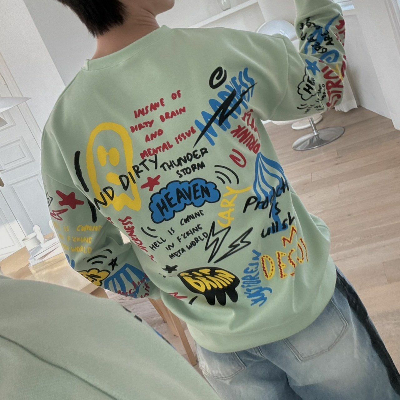 圖案英文字衛衣 BY ATTENTION-141T