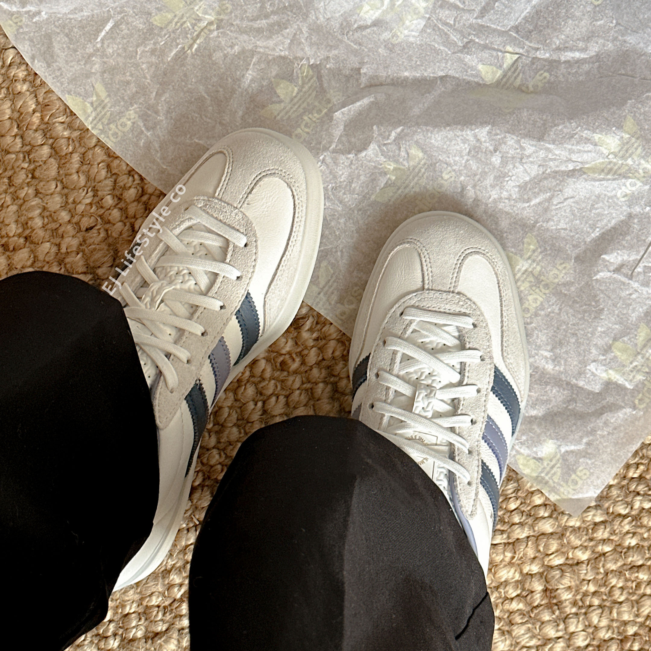 ADIDAS GAZELLE INDOOR 燕麥霧霾藍 莫蘭迪 藍灰 藍紫 奶油色 果凍底 復古 男女鞋 IG1643 / 現貨