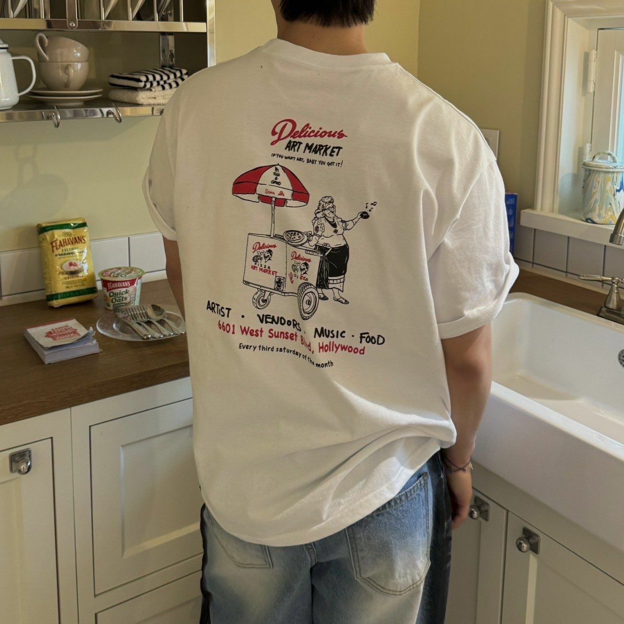 英文字圖案短袖Tee BY ATTENTION-146T