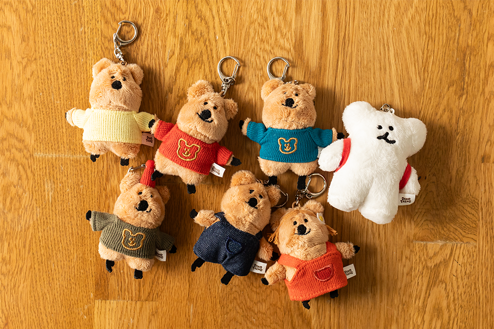 Dinotaeng】Quokka in School Flat fur keyring 鑰匙圈