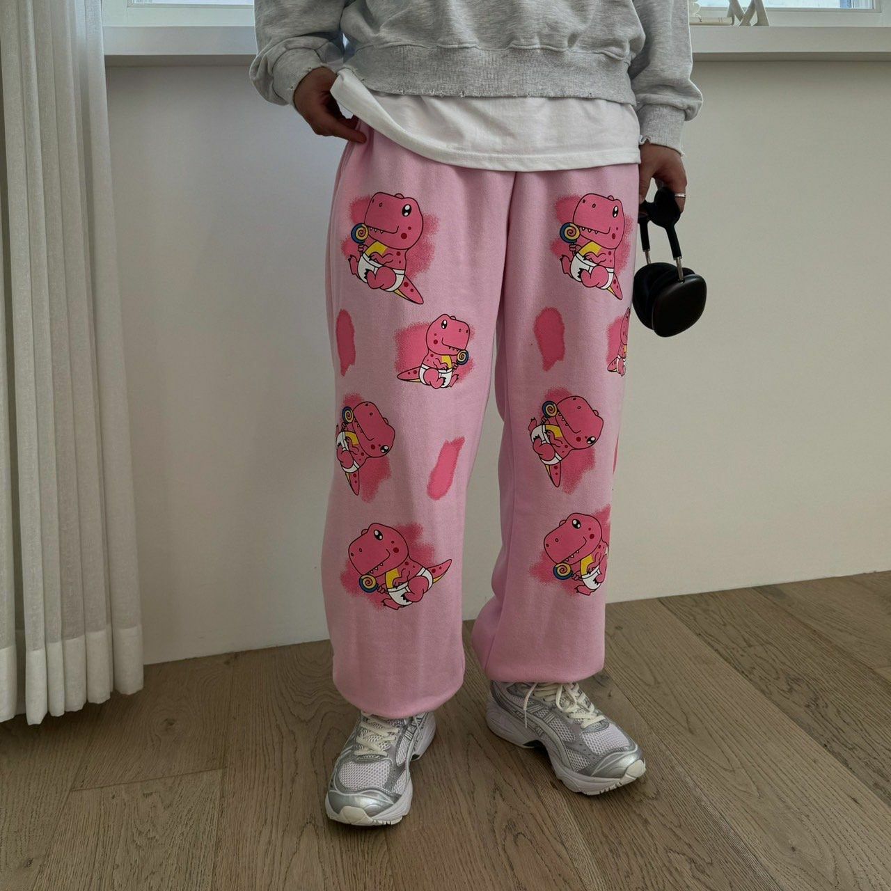 恐龍圖案棉質束腳運動褲 BY ATTENTION-150P