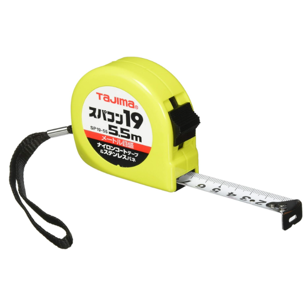 "TAJIMA" 日本田島牌5.5MX19MM防水防反射拉尺-[SP1955BL]