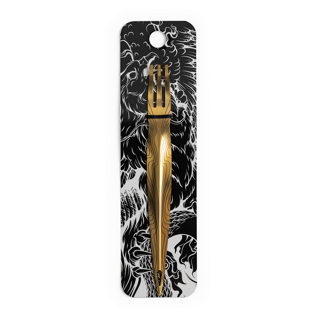 Alpha Hookah Fork - f*k Gold