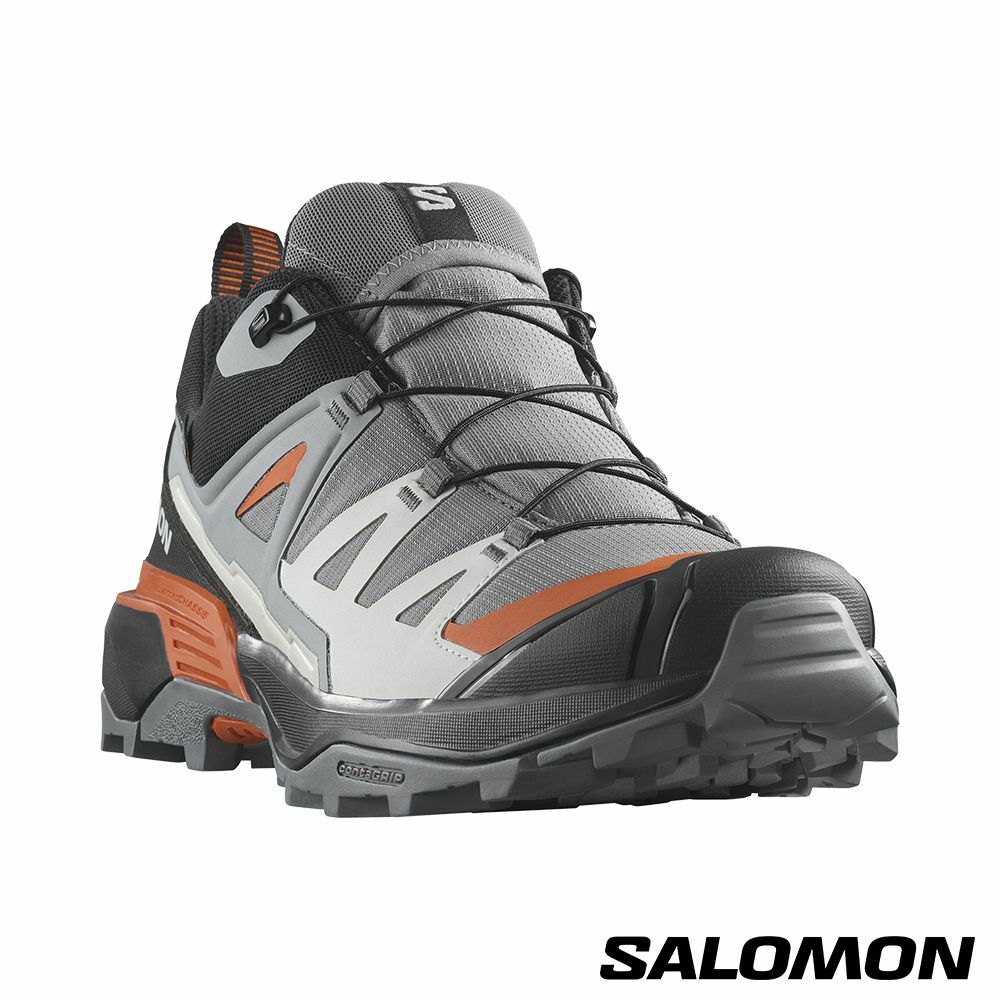 【SALOMON】男 X ULTRA 360 Goretex 低筒登山鞋 靜灰/黑/尋香棕/ L47453500