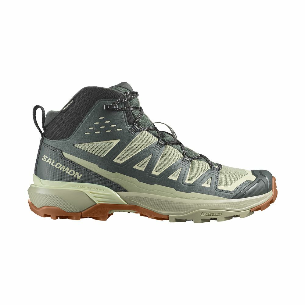 【SALOMON】男 X ULTRA 360 EDGE Goretex 中筒登山鞋 綠/綠/黃/  L47459900