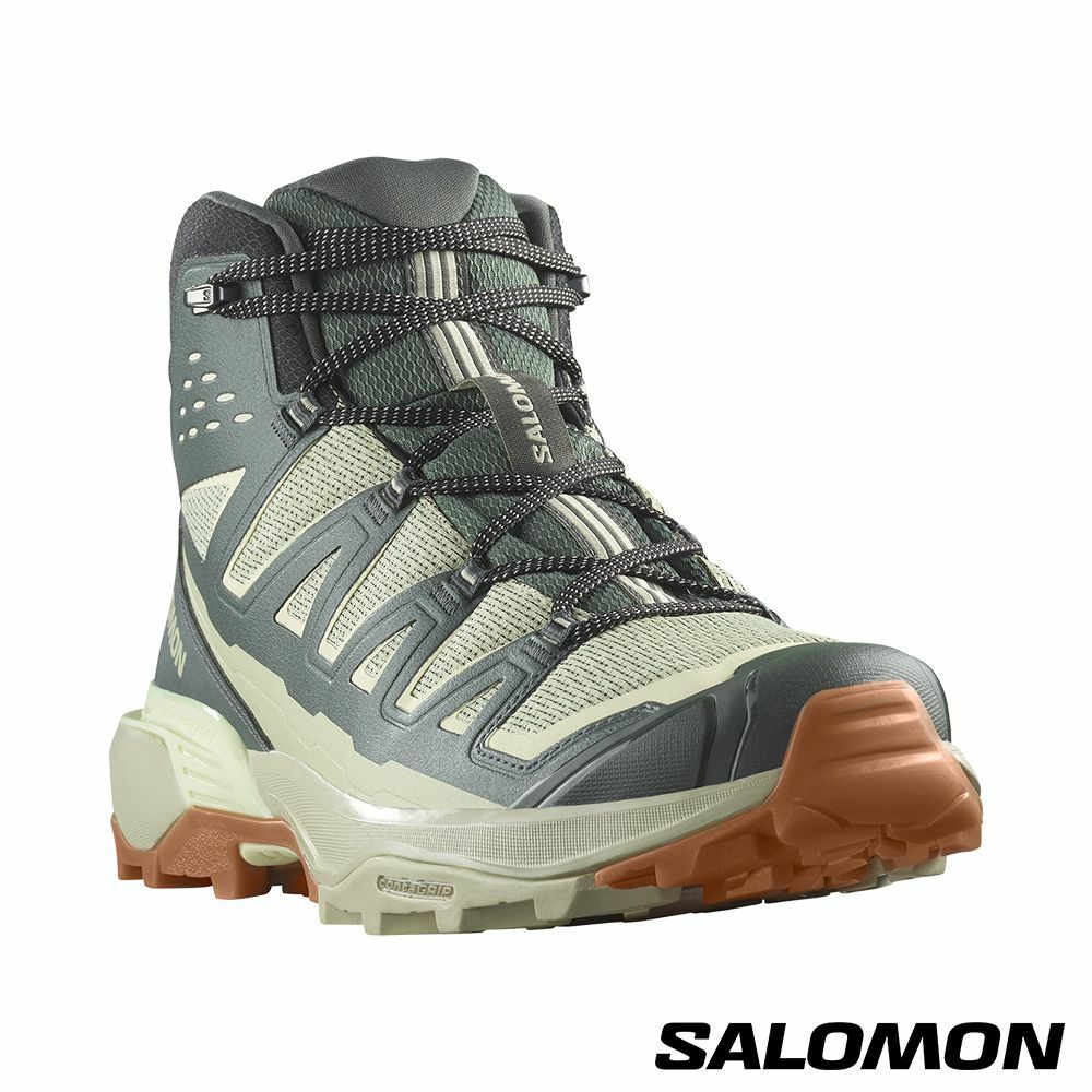 【SALOMON】男 X ULTRA 360 EDGE Goretex 中筒登山鞋 綠/綠/黃/  L47459900