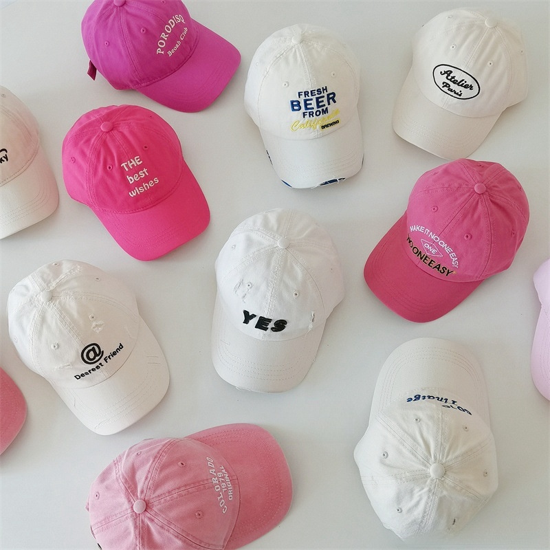 夏日粉嫩色系棒球帽