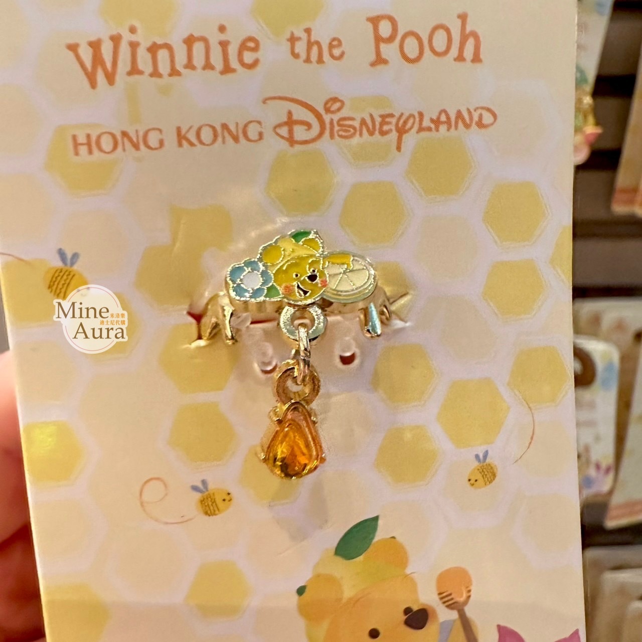 春日系列 小熊維尼 Winnie the Pooh 小豬 皮傑 piglet 造型 戒指 首飾 -香港迪士尼樂園