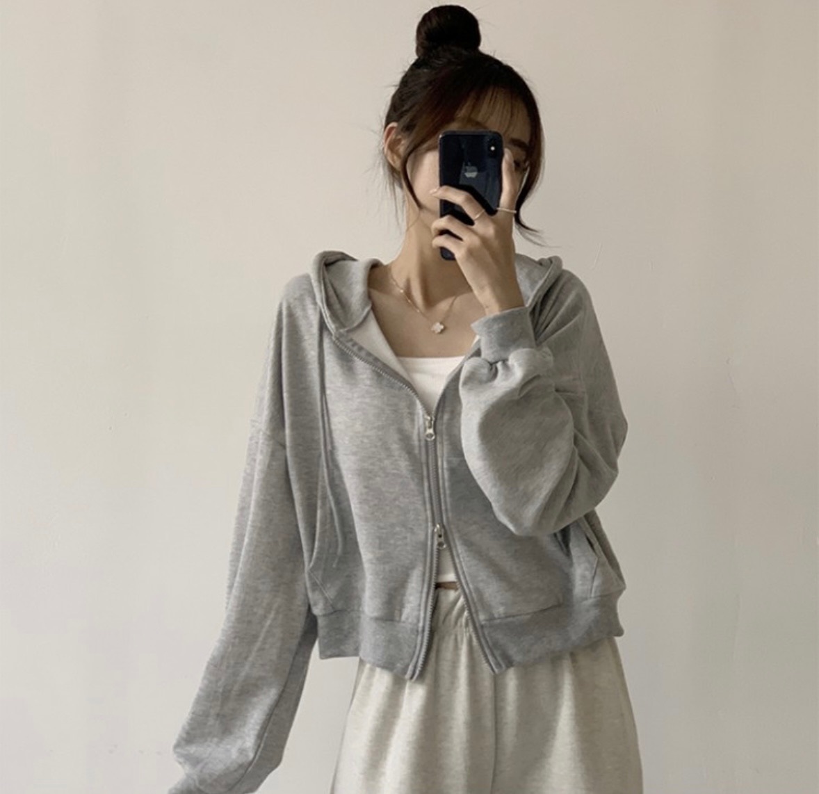 【優惠預訂】韓國雙拉鍊棉質外套（9色）