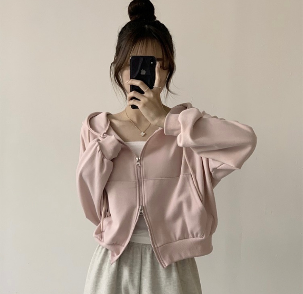 【優惠預訂】韓國雙拉鍊棉質外套（9色）