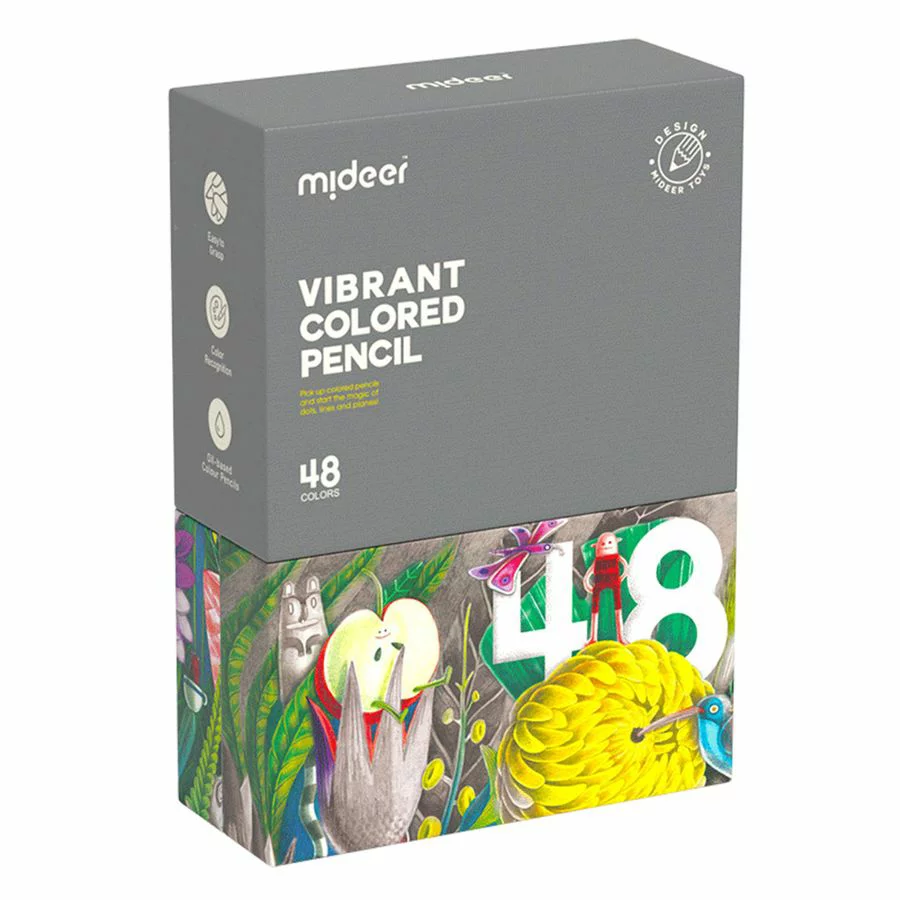 《 MiDeer 》創意三角色鉛筆(48色)