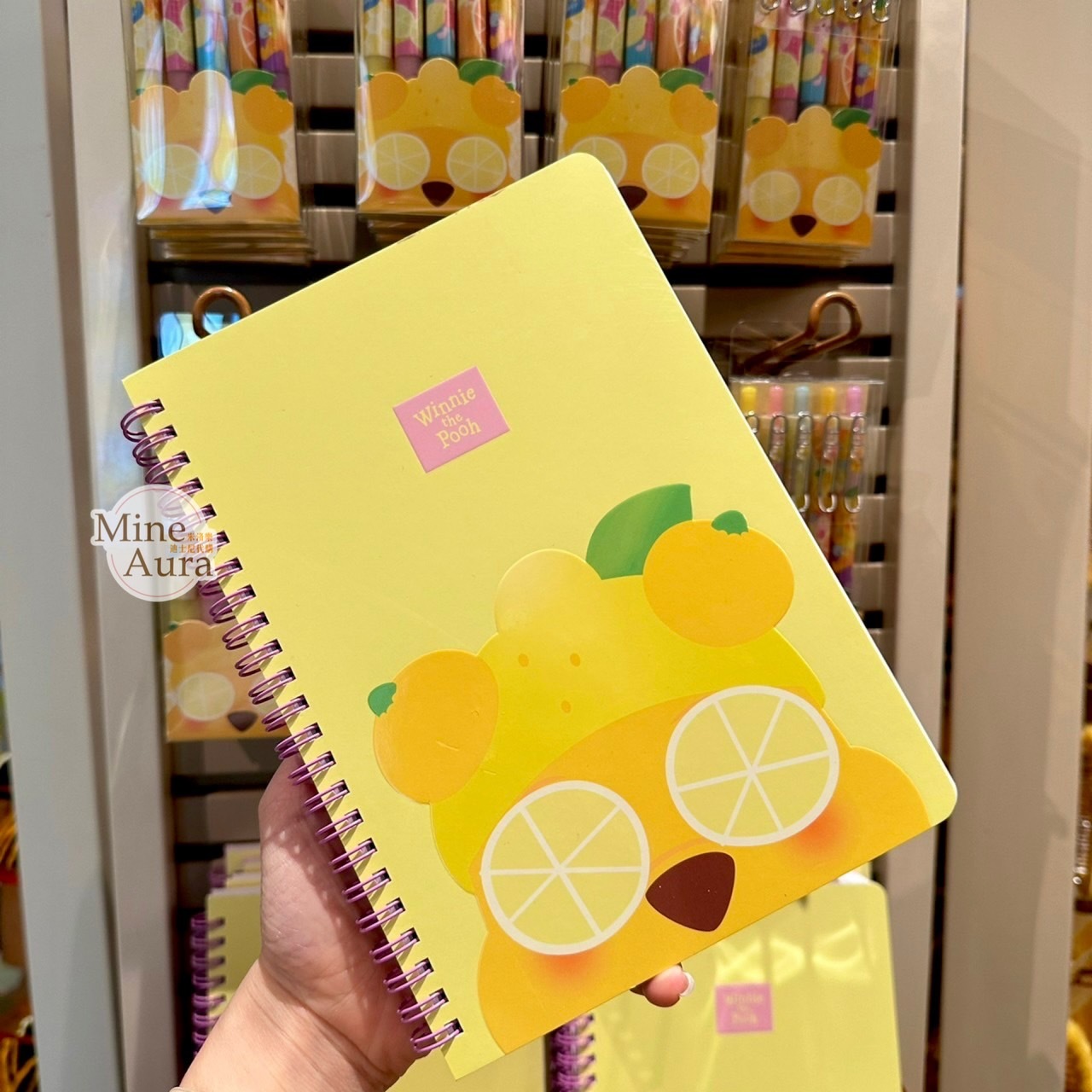 春日系列 小熊維尼 Winnie the Pooh 小豬 皮傑 piglet 線圈 筆記本 -香港迪士尼樂園