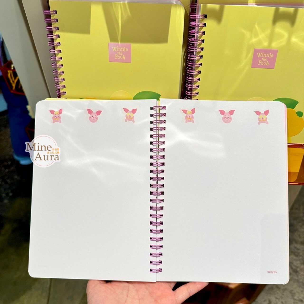 春日系列 小熊維尼 Winnie the Pooh 小豬 皮傑 piglet 線圈 筆記本 -香港迪士尼樂園