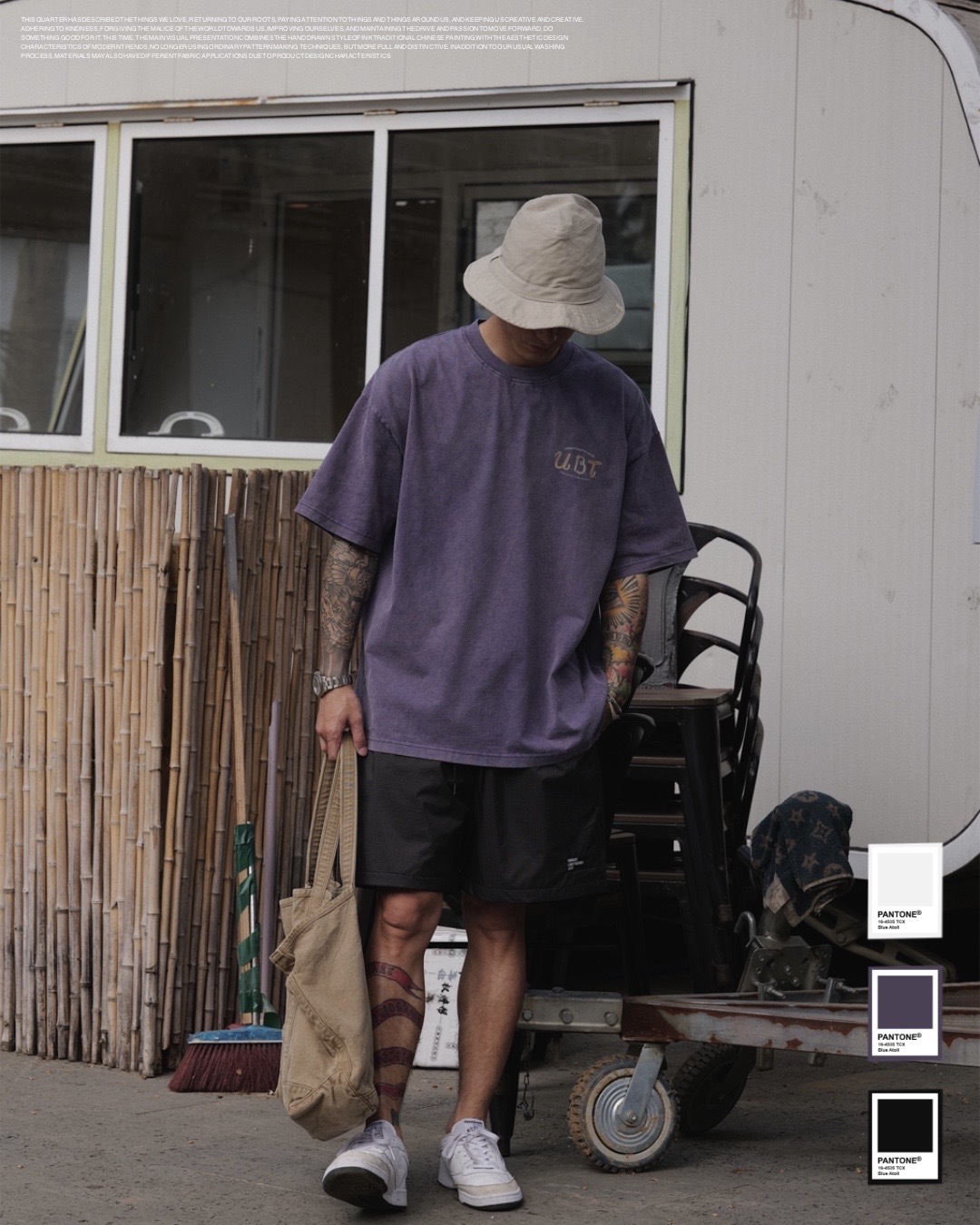 #預購 UNBENT 24SS 日系復古 做舊水洗 手繪 印花短T  三色