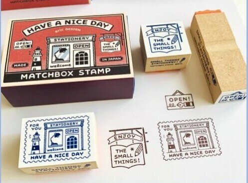 日本SANBY × eric 火柴盒印章組 共三款