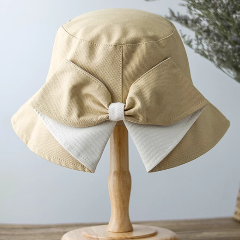 蝴蝶結後開漁夫帽  八色