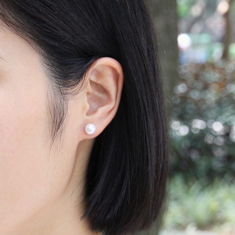 Akoya日本海水珍珠18K耳釘