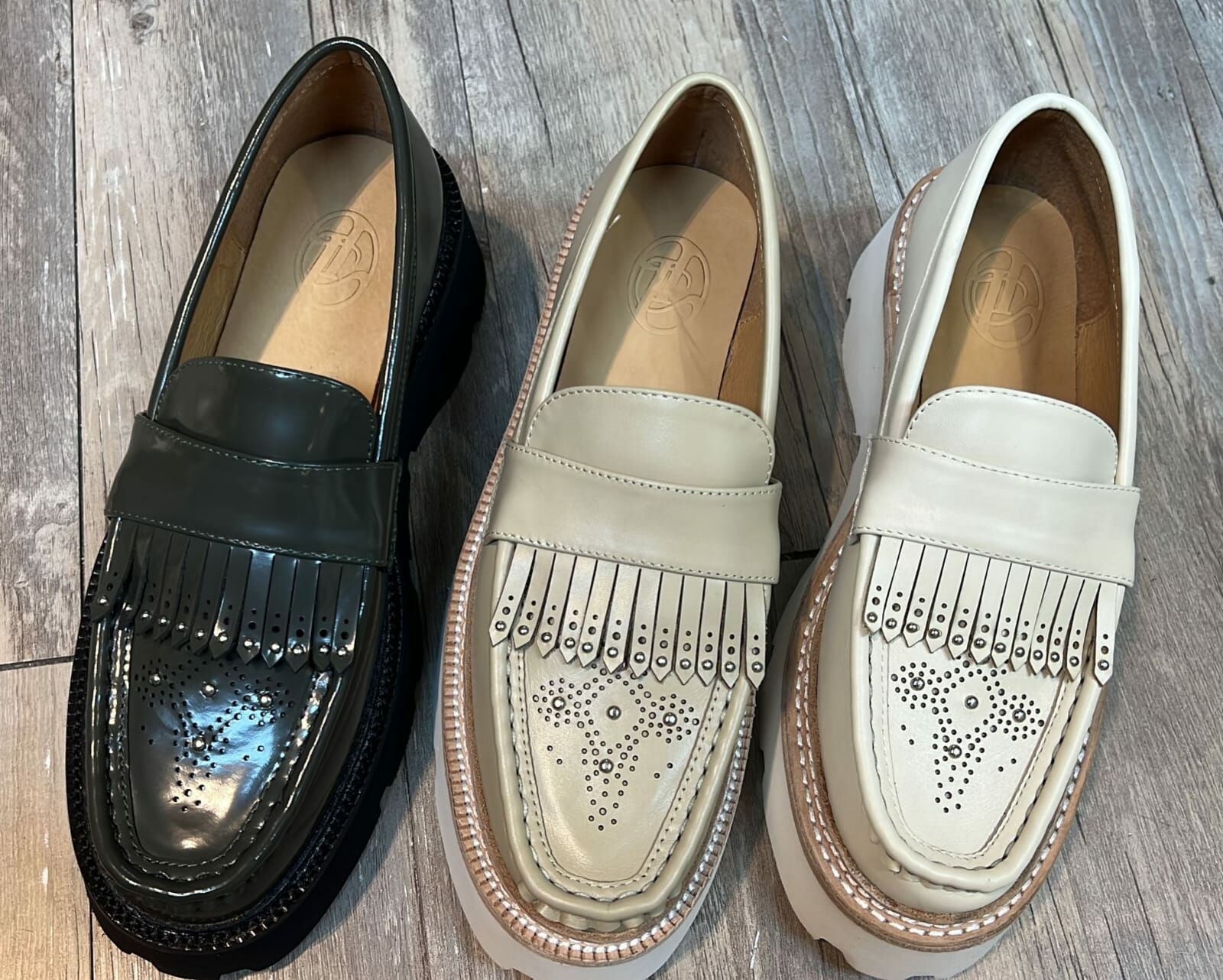 LB #36236 LASER-CUT CHUNKY PLATFORM OXFORDS