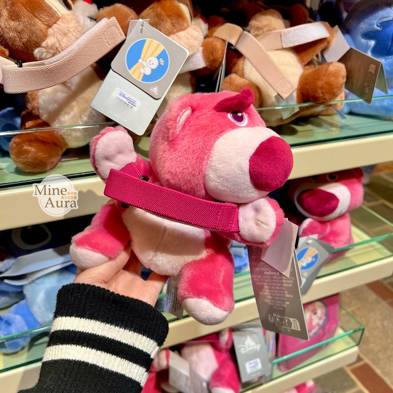 熊抱哥 Lotso 絨毛造型 抱抱 絨毛 造型 窗簾束帶 窗簾綁帶 玩具總動員 Toy Story -香港迪士尼樂園
