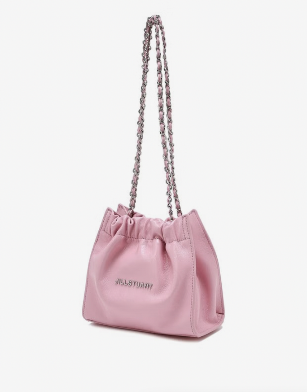 ☆韓国の人気☆【JILLSTUART】☆COCO CHAIN MINI CROSS BA.G☆ 韓國Jillstuart Coco chain Pink Gold Logo Chain Mini Cross