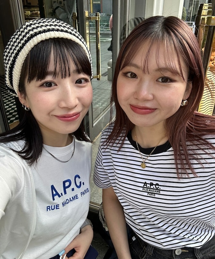 限時特價預購┃日本製 A.P.C. 別注款 RUE MADAME T 刺繡 基本款 條紋 短袖